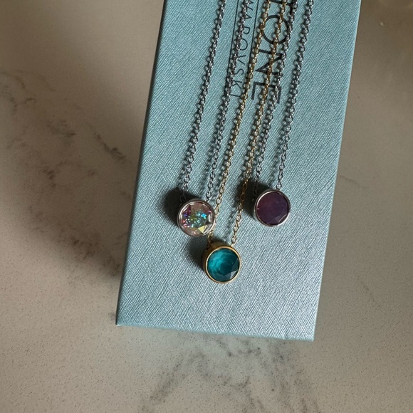Swarovski Ice Teal blue necklace - Picture 4 of 5